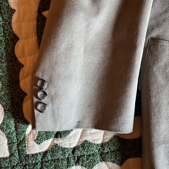Custom gray suade blazer - Picture 2 of 6